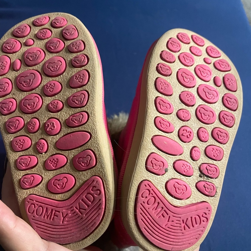 Toddler Pink Fur-Lined Boots - Picture 2 of 2